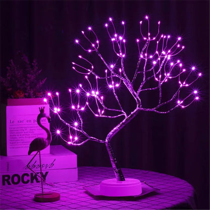 LED Birch Tabletop Bonsai Tree Night Light