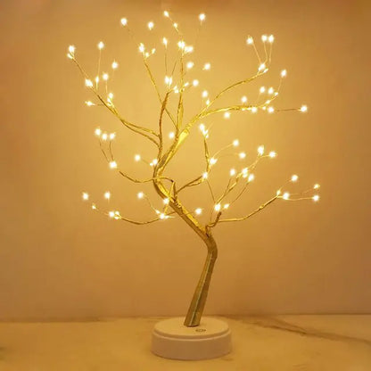 LED Birch Tabletop Bonsai Tree Night Light